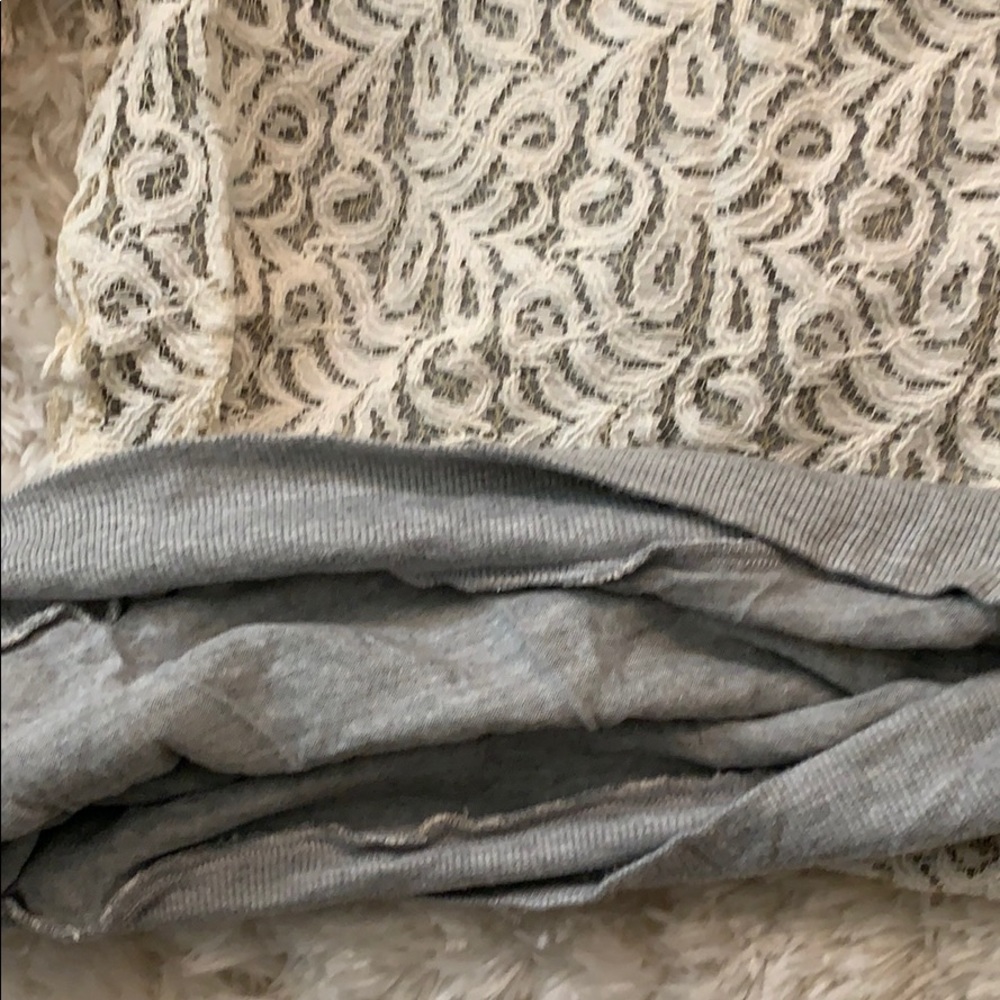 Anthropologie Lace crewneck top - Picture 6 of 8